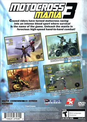 Motocross Mania 3 box cover back